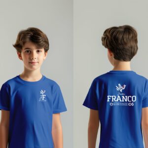 Tenue scolaire TEE-SHIRT BENOIT bleu Collège Jean Franco - Boutique Fil Rouge