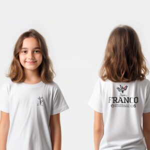 Tenue scolaire TEE-SHIRT LOIC blanc Collège Jean Franco - Boutique Fil Rouge