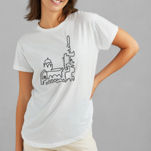 Tee-shirts unisexe Notre-Dame de la Garde blanc Made in France - Boutique Fil Rouge