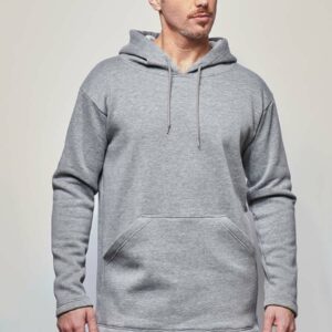 Le hoodie décontracté à manches raglan – Gris clair