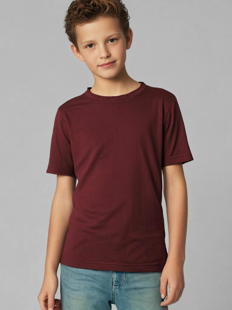 tee shirt august bordeaux face
